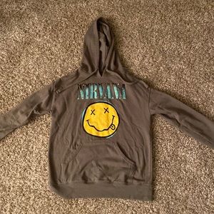 Green nirvana sweatshirt, size small